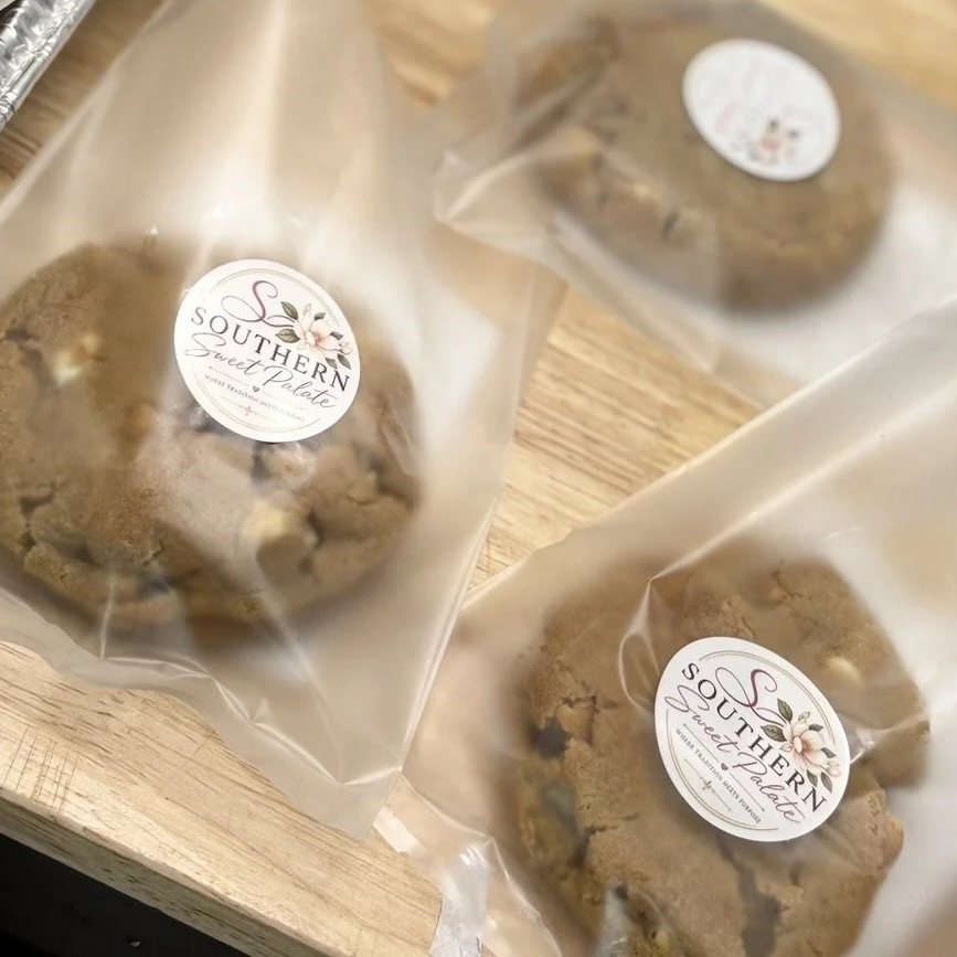 Southern Sweet Palate cookies in labeled bags